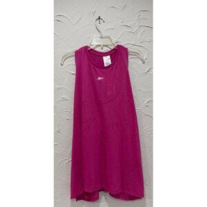 Reebok Vibrant Pink Sleeveless Relaxed Tank Top